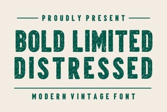 Distressed Bold Fonts for Graphic Design Projects