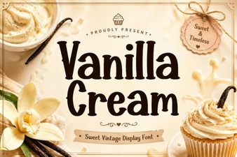 Vanilla Cream Font Style for Your Design Projects
