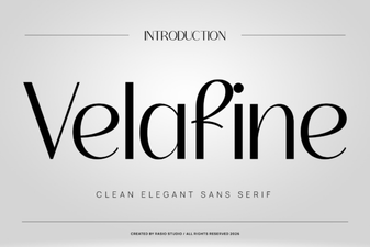 Velafine Font: Modern Style & Creative Projects