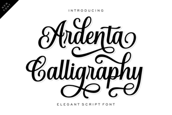 Ardenta Font: Elegant Calligraphy for Creative Projects