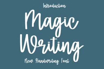 Craft Projects with Creative Magic Writing Fonts